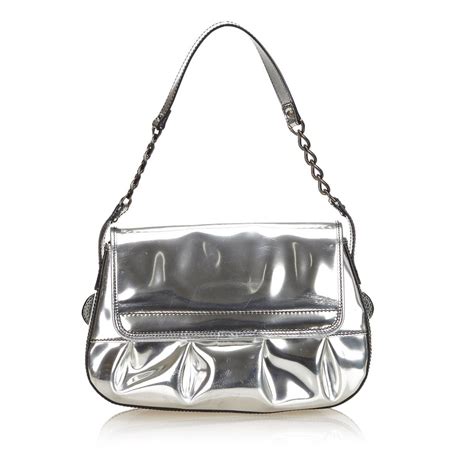 fendi baguette patent leather|Fendi baguette silver.